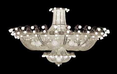  Luxurious crystal chandelier - 203764862