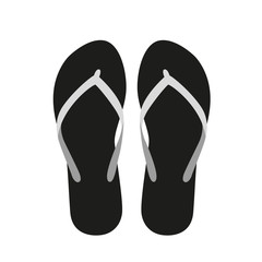 ein paar flipflops schwarz