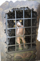 Detail shot of an old Catholic church near Bad Aibling in Bavaria