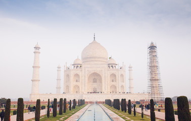 Fototapeta premium View of the Taj Mahal, Agra, Uttar Pradesh, India