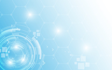 Abstract technology background Hi-tech communication concept innovation background vector illustration