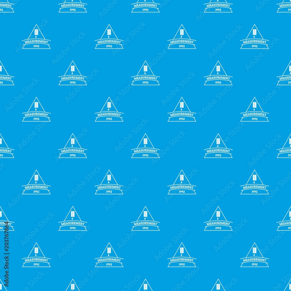 Poster measurement pattern vector seamless blue repeat for any use