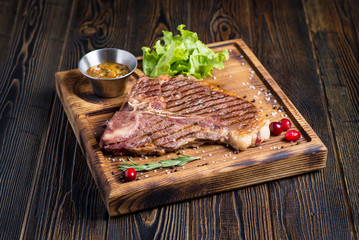 tasty and healthy food meat