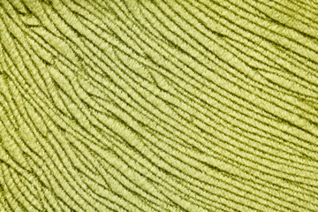 Beautiful striped fabric texture in olive colour.