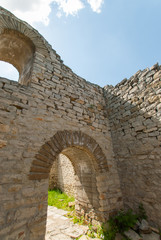 Fototapeta na wymiar old fortress gate ruins