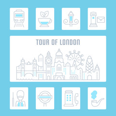 Website Banner and Landing Page of Tour of London.
