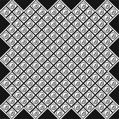 Fototapeta premium Seamless repeating textile, ink brush strokes pattern