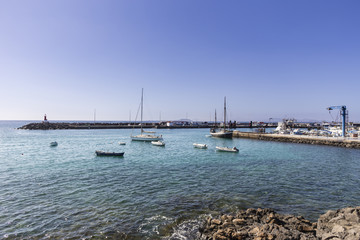 Fototapeta premium Hafen von Playa Blanca