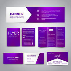 Banner, flyers, brochure, business cards