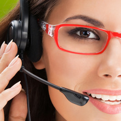 Support phone operator in headset