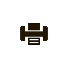 Printer icon. flat design