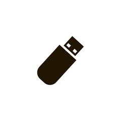 usb flash driver icon. flat design