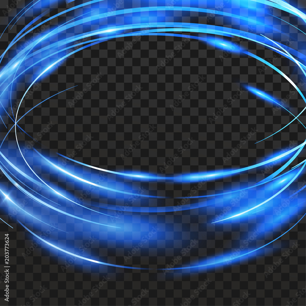 Sticker abstract orbital futuristic speed light flashing frame background