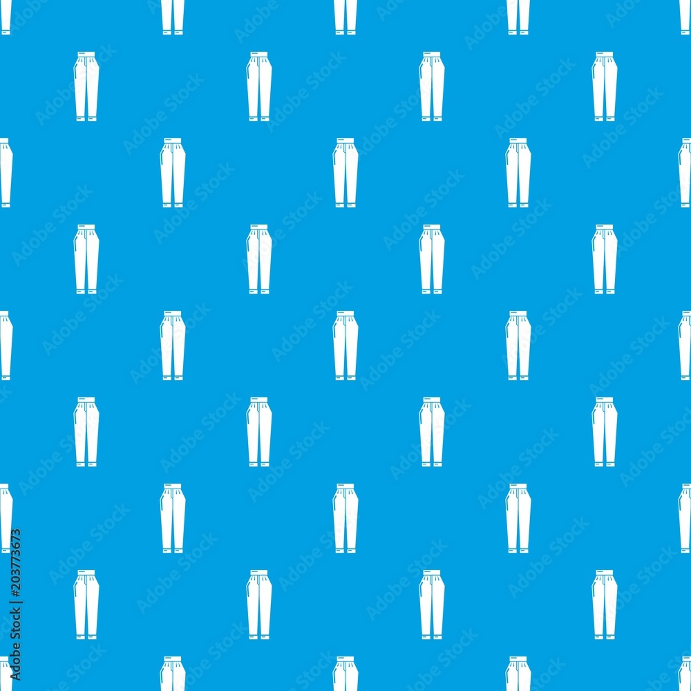Poster pant pattern vector seamless blue repeat for any use