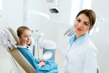 Dentistry. Dentist Doctor And Patient In Clinic