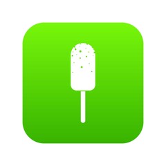 Ice Cream icon digital green for any design isolated on white vector illustration