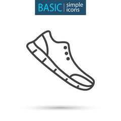 Sport equipment simple icon