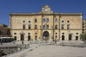 Fototapeta na wymiar Annunziata palace in Matera city centre, Italy