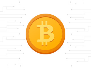 Bitcoin Mining Vector Icons