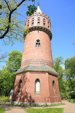 Historic pressure tower in Stargard Szczecinski, Pomerania, Poland