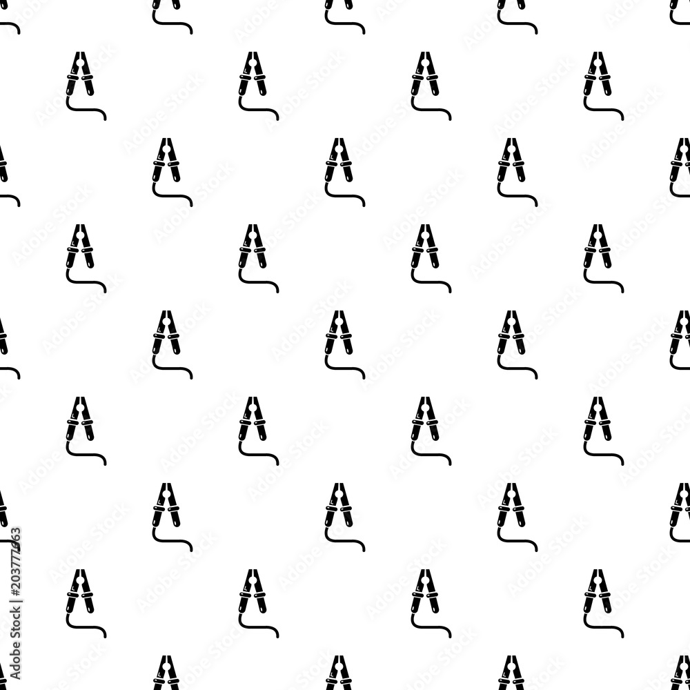 Poster jumper cable pattern vector seamless repeating for any web design