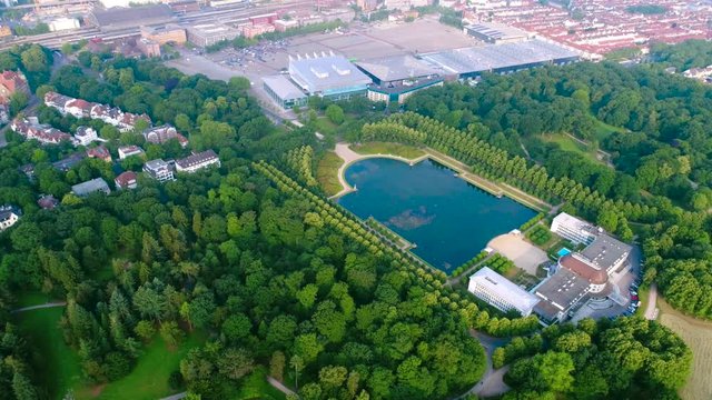 City Municipality of Bremen Aerial FPV drone footage. Bremen is a major cultural and economic hub in the northern regions of Germany.