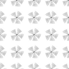 Radio wave hand drawn pattern on white background . Vector illustration. - 203778072