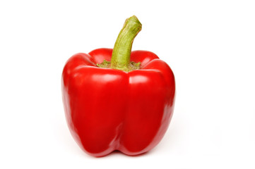 sweet pepper isolated on white background                                                                                                       