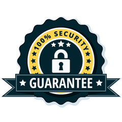 100% Security Guarantee label illustration