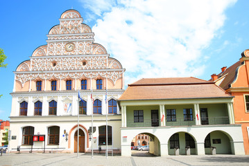 Historic town hall in Stargard Szczecinski, Pomerania, Poland