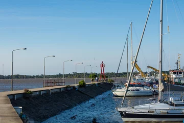 Photo sur Plexiglas Porte Pier at Marina - Colonia del Sacramento, Uruguay