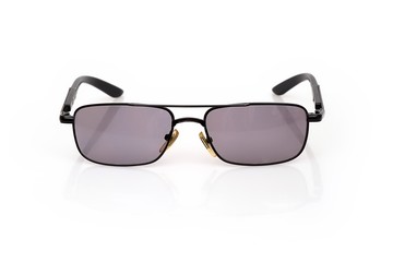 Fototapeta premium Sunglasses isolated on white background for applying on a portrait 