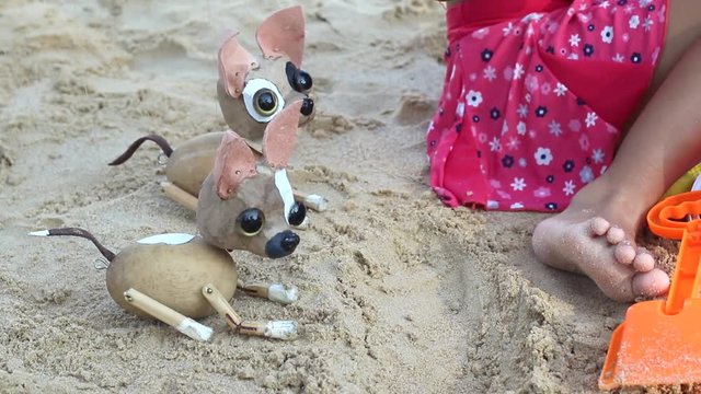 Chihuahua manipulate by puppeteer

