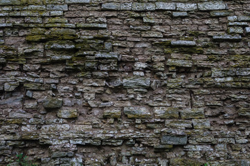 Rough weathered limestone wall