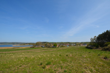 Obraz premium Urlaubsort Seedorf am Neuensiener See bei Sellin, Insel Rügen