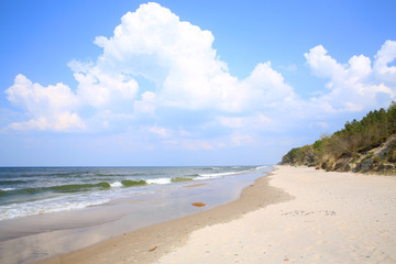 Baltic Sea in the Wolinski Natural Preserve, Pomerania, Poland