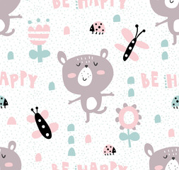 happy bear pattern
