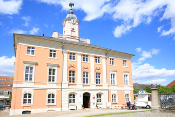 Fototapeta na wymiar The historic town hall in Templin, Brandenburg, Germany