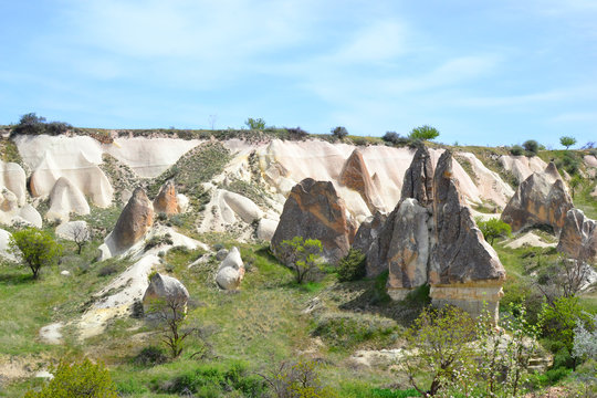 View of the rocks, Cappadocia, Turkey