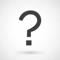 Question Icon Vector flat design style. Question mark sign icon, vector illustration.