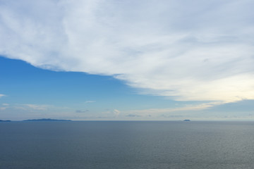 Clouds and blue sky over the sea
