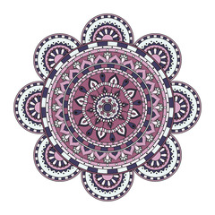 Mandala. Round ornament floral pattern. Decorative element. Oriental motif.