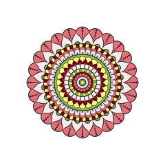 Mandala. Round ornament floral pattern. Decorative element. Oriental motif.