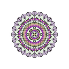 Mandala. Round ornament floral pattern. Decorative element. Oriental motif.