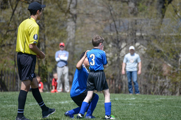 Player gets hit in the nose