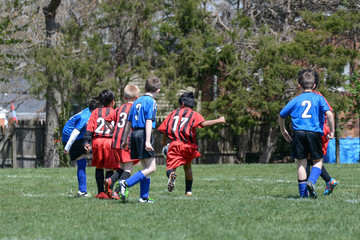 Boys playing rec soccer