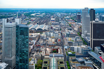 Frankfurt am Main aus der Vogelperspektive