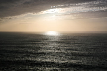 Obraz premium Beautiful sunset on the ocean.