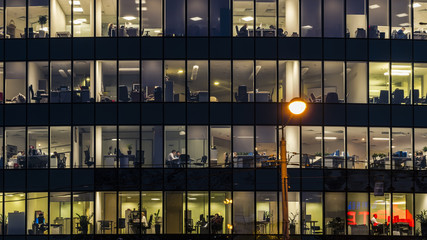 office workers during operation and at the end of working day,