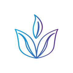 Obraz premium Isolated flower silhouette